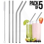 Reusable Eco-Friendly Drinking Straws for Juice, Smoothies & Drinks