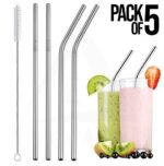 Reusable Eco-Friendly Drinking Straws for Juice, Smoothies & Drinks