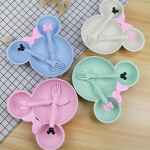 Cute Cartoon Mouse Kids Dinner Plate