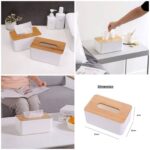 Wooden Cover Plastic Tissue Box